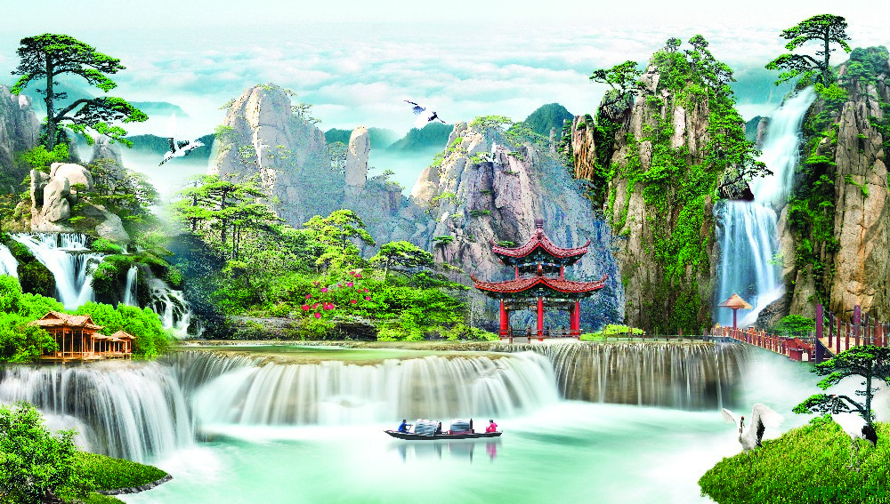 Phong cảnh sơn thủy hữu tình MHT2-150